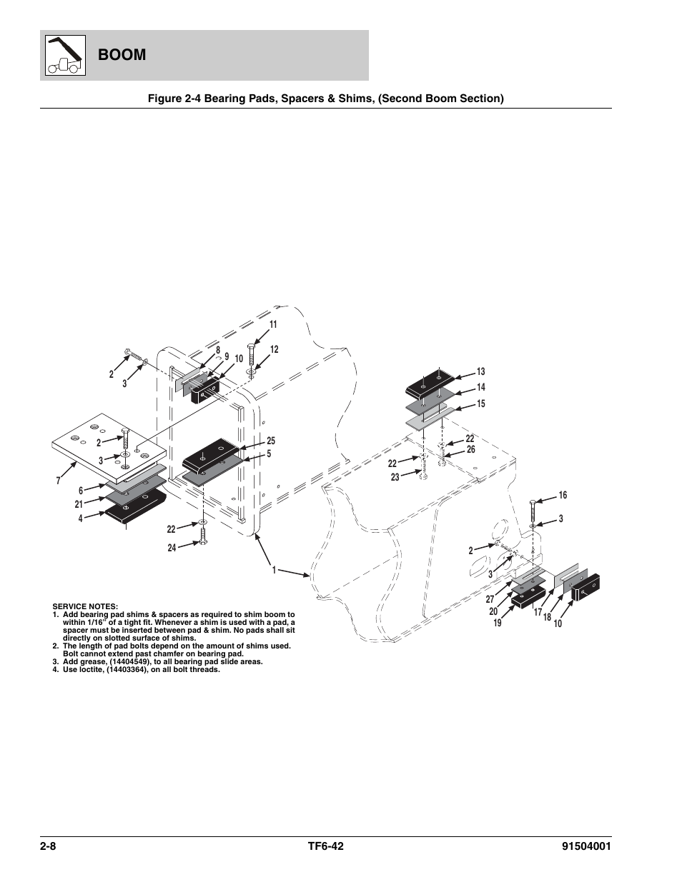 Boom | JLG TF6-42 Parts Manual User Manual | Page 36 / 516