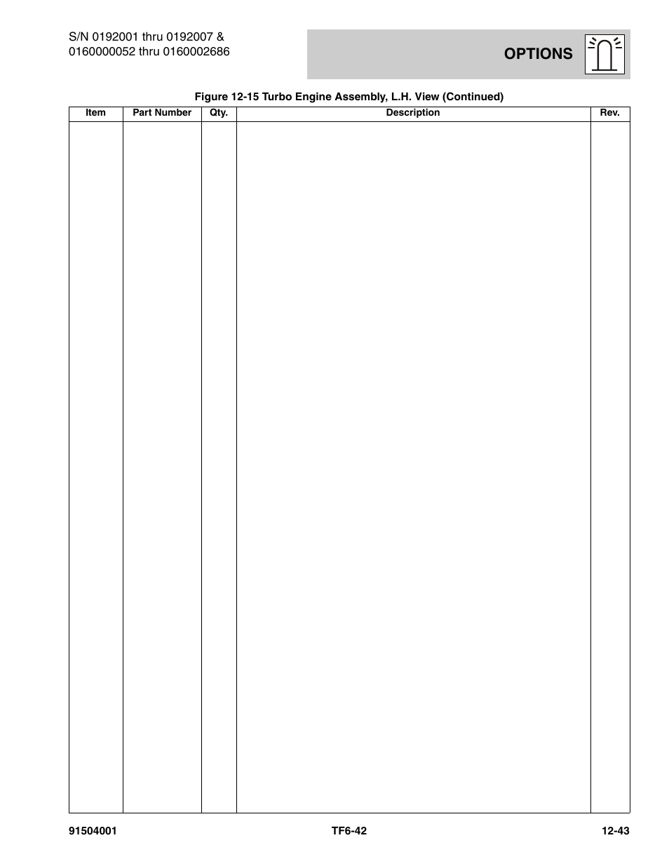 Options | JLG TF6-42 Parts Manual User Manual | Page 473 / 516