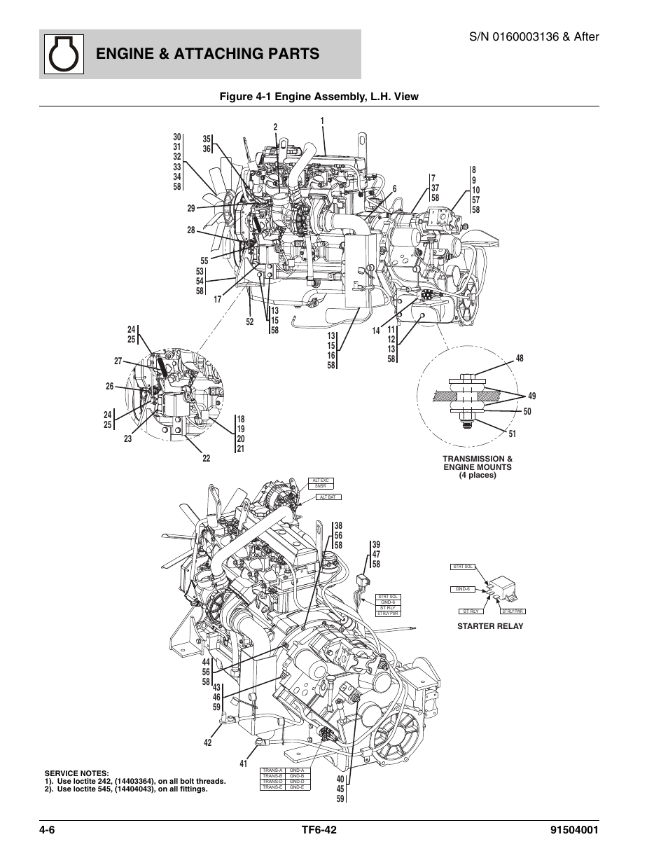 Engine & attaching parts | JLG TF6-42 Parts Manual User Manual | Page 86 / 516