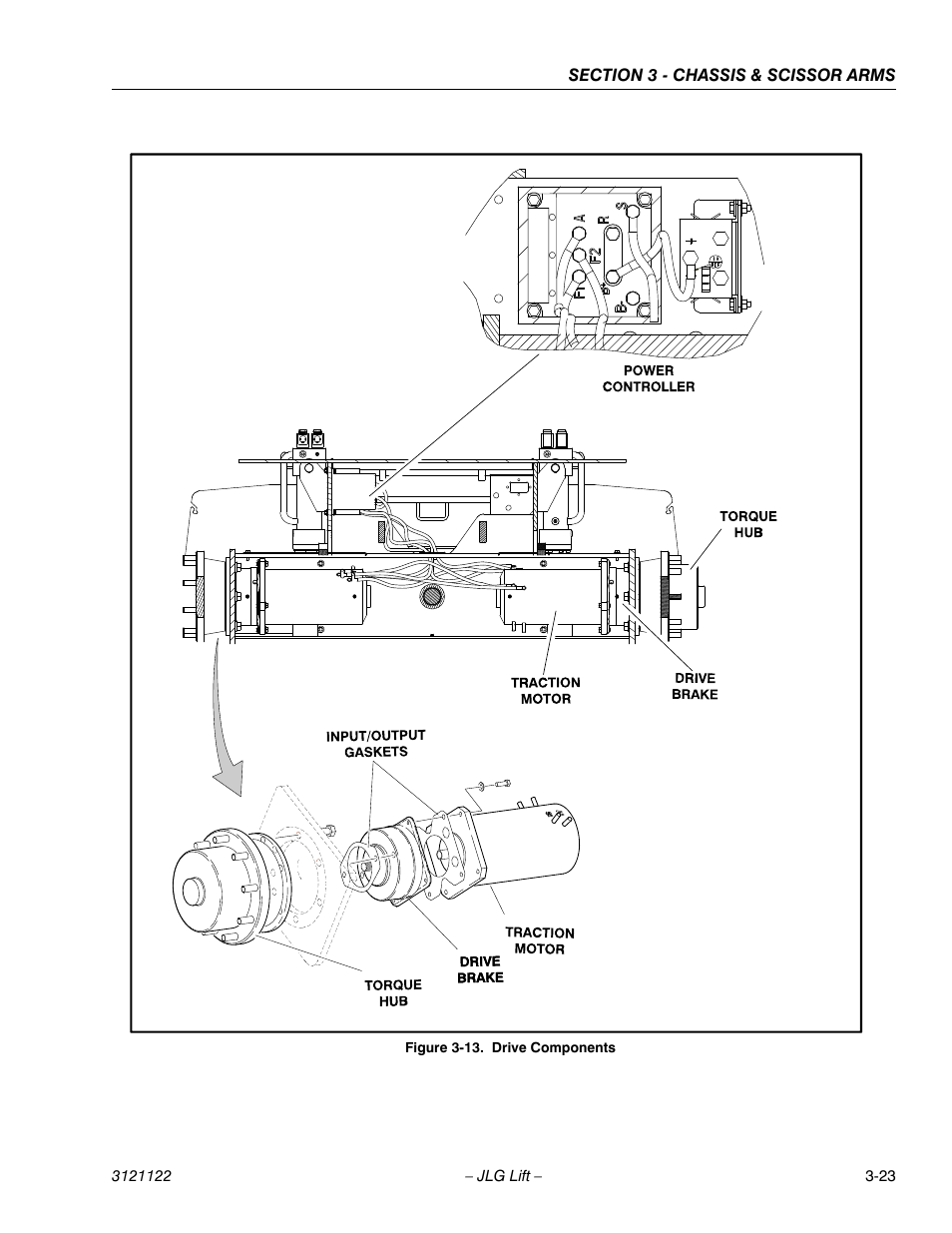 Drive components -23 | JLG M4069 ANSI Service Manual User Manual | Page 51 / 150