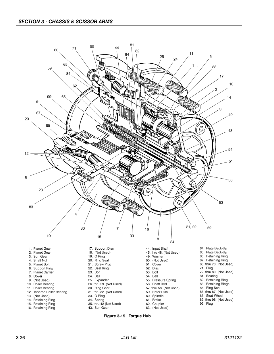 Torque hub -26 | JLG M4069 ANSI Service Manual User Manual | Page 54 / 150