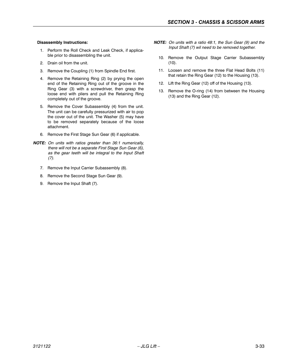 JLG M4069 ANSI Service Manual User Manual | Page 61 / 150