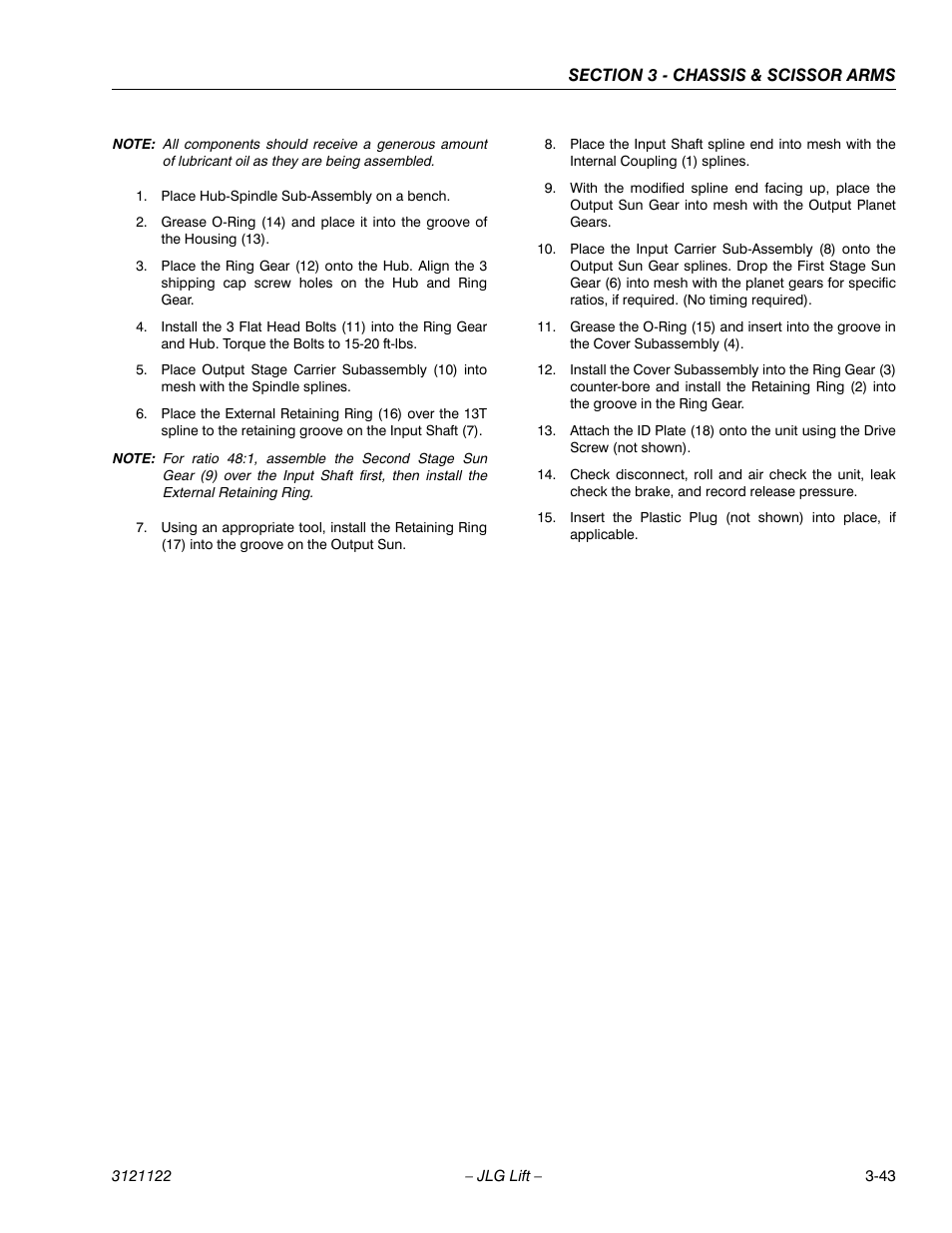 JLG M4069 ANSI Service Manual User Manual | Page 71 / 150