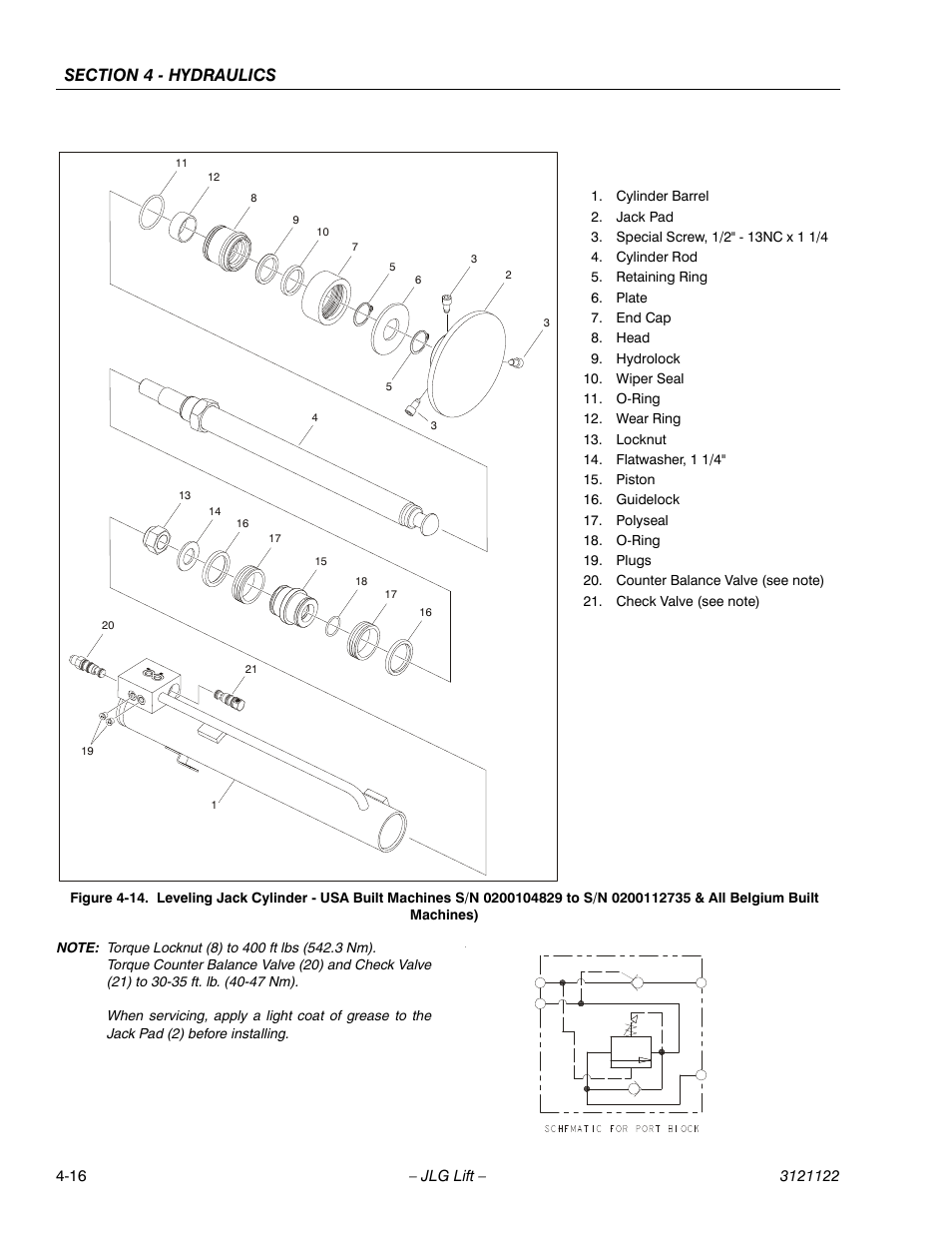 All belgium built machines) -16 | JLG M4069 ANSI Service Manual User Manual | Page 88 / 150