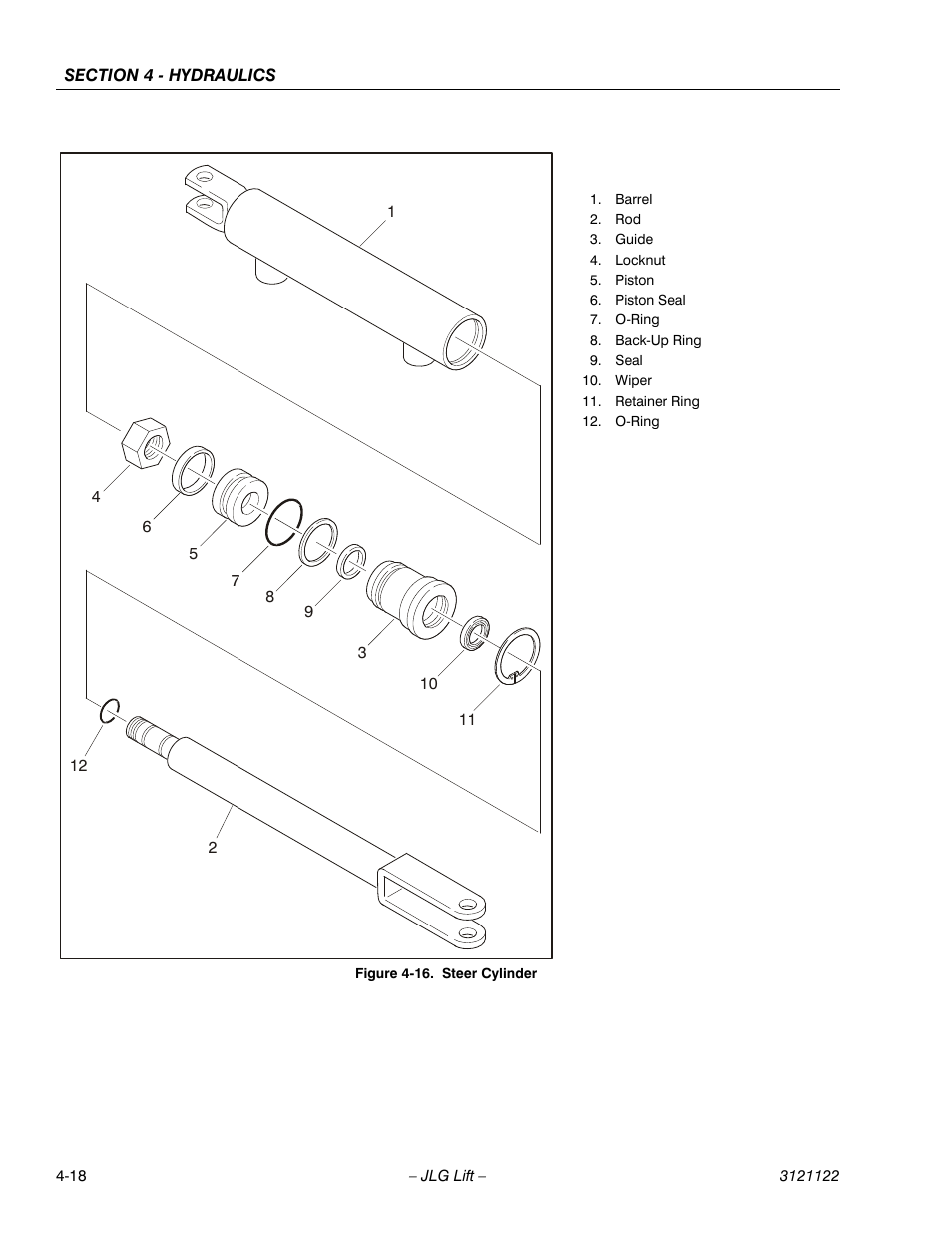 Steer cylinder -18 | JLG M4069 ANSI Service Manual User Manual | Page 90 / 150