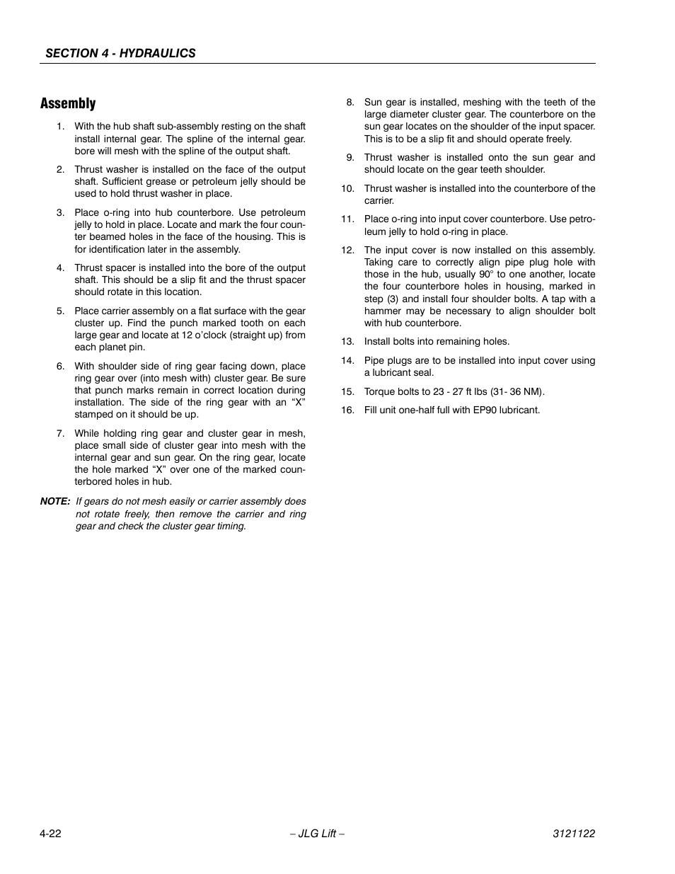 Assembly | JLG M4069 ANSI Service Manual User Manual | Page 94 / 150