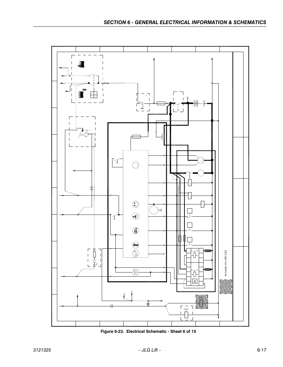 Electrical schematic - sheet 6 of 15 -17, Liftlux, De utz diesel | Sche ma tic el ect r ical di esel 80 s l / 6 7 s l, Deutz -contr o l box mc 716 -g, Diesel engine | JLG 80SL Service Manual User Manual | Page 135 / 162