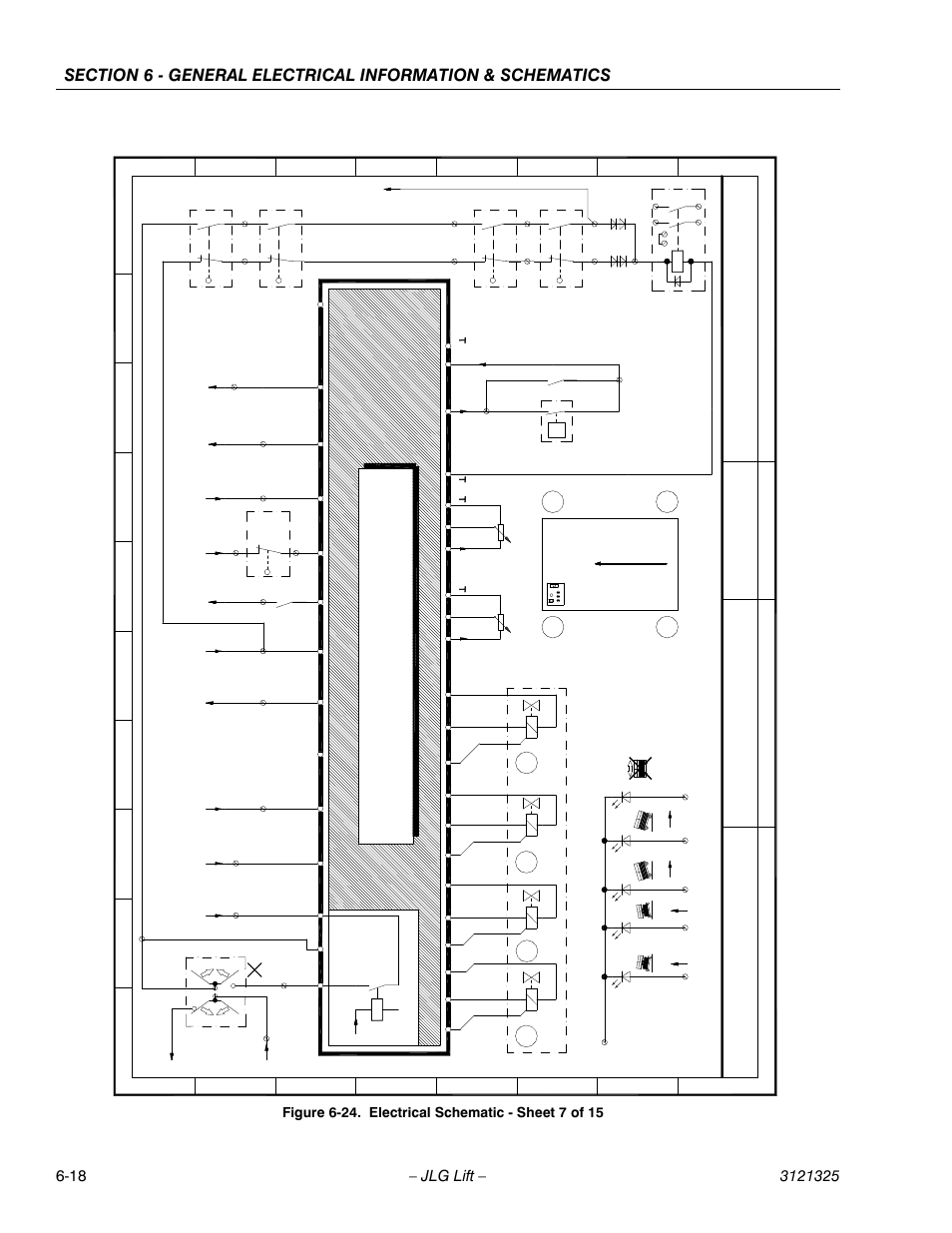 Electrical schematic - sheet 7 of 15 -18, Liftlux, Automatic levelling nivolux 10 | Sc he ma tic el ect r ica l die sel 80 sl / 67 s l | JLG 80SL Service Manual User Manual | Page 136 / 162