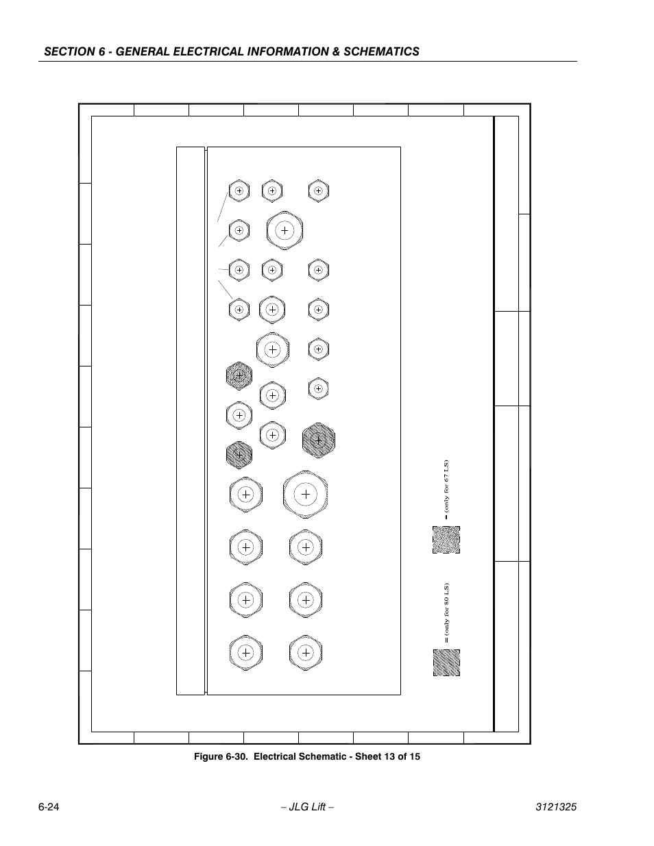 Electrical schematic - sheet 13 of 15 -24, Liftlux | JLG 80SL Service Manual User Manual | Page 142 / 162