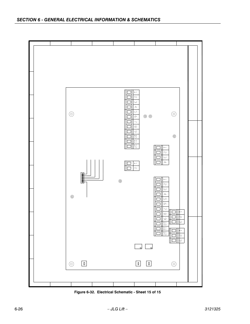 Electrical schematic - sheet 15 of 15 -26, Liftlux | JLG 80SL Service Manual User Manual | Page 144 / 162