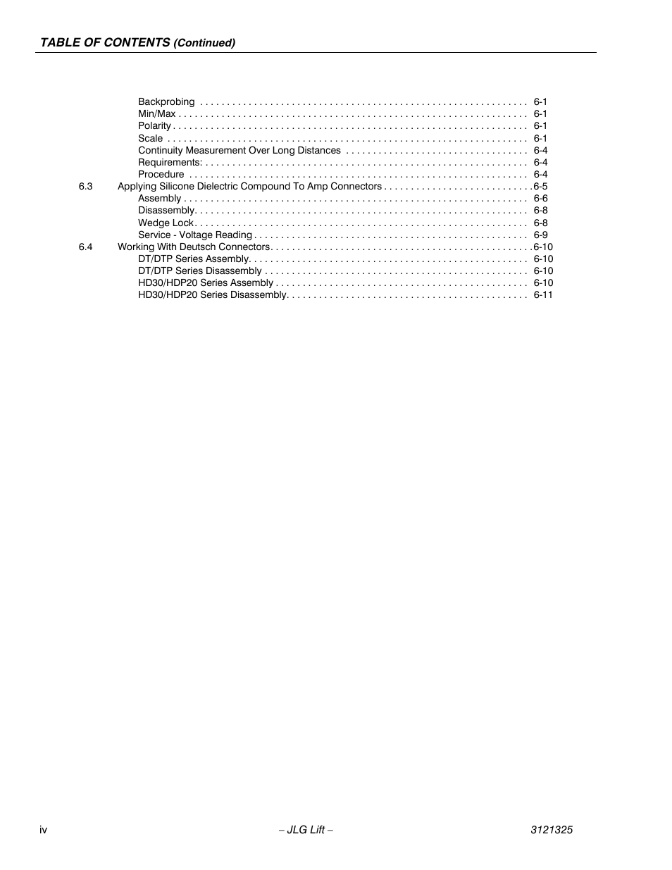 JLG 80SL Service Manual User Manual | Page 8 / 162
