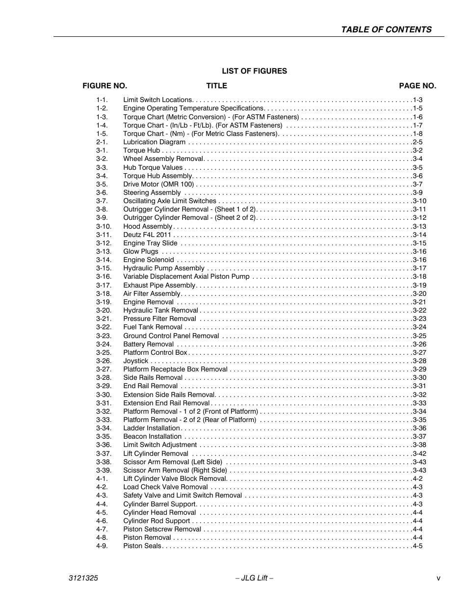 JLG 80SL Service Manual User Manual | Page 9 / 162