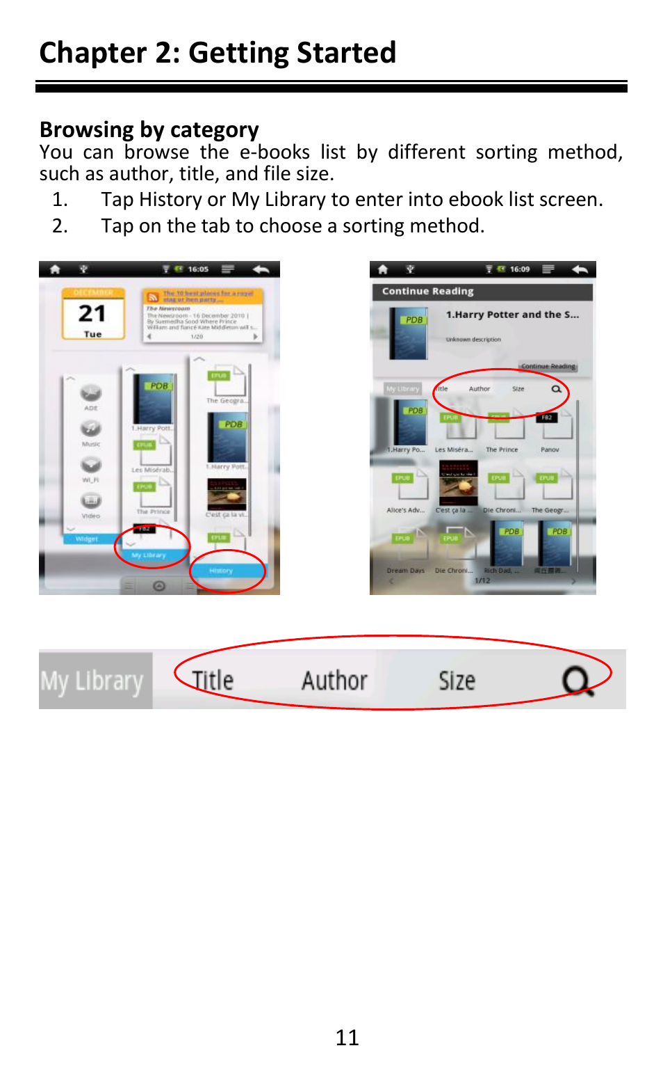 Chapter 2: getting started | Aluratek AEBK08FB User Manual | Page 16 / 49