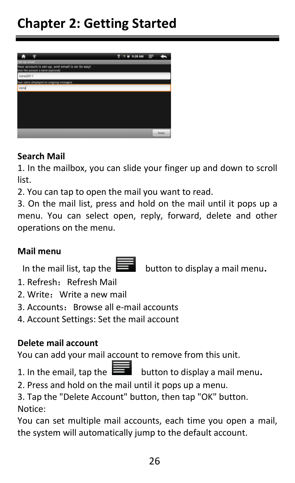 Chapter 2: getting started | Aluratek AEBK08FB User Manual | Page 31 / 49