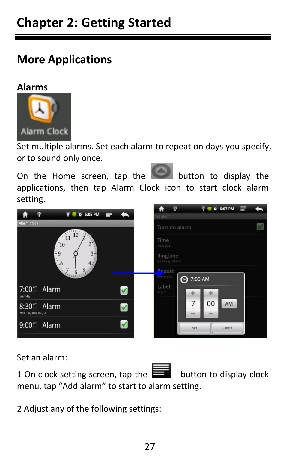 Chapter 2: getting started, More applications | Aluratek AEBK08FB User Manual | Page 32 / 49