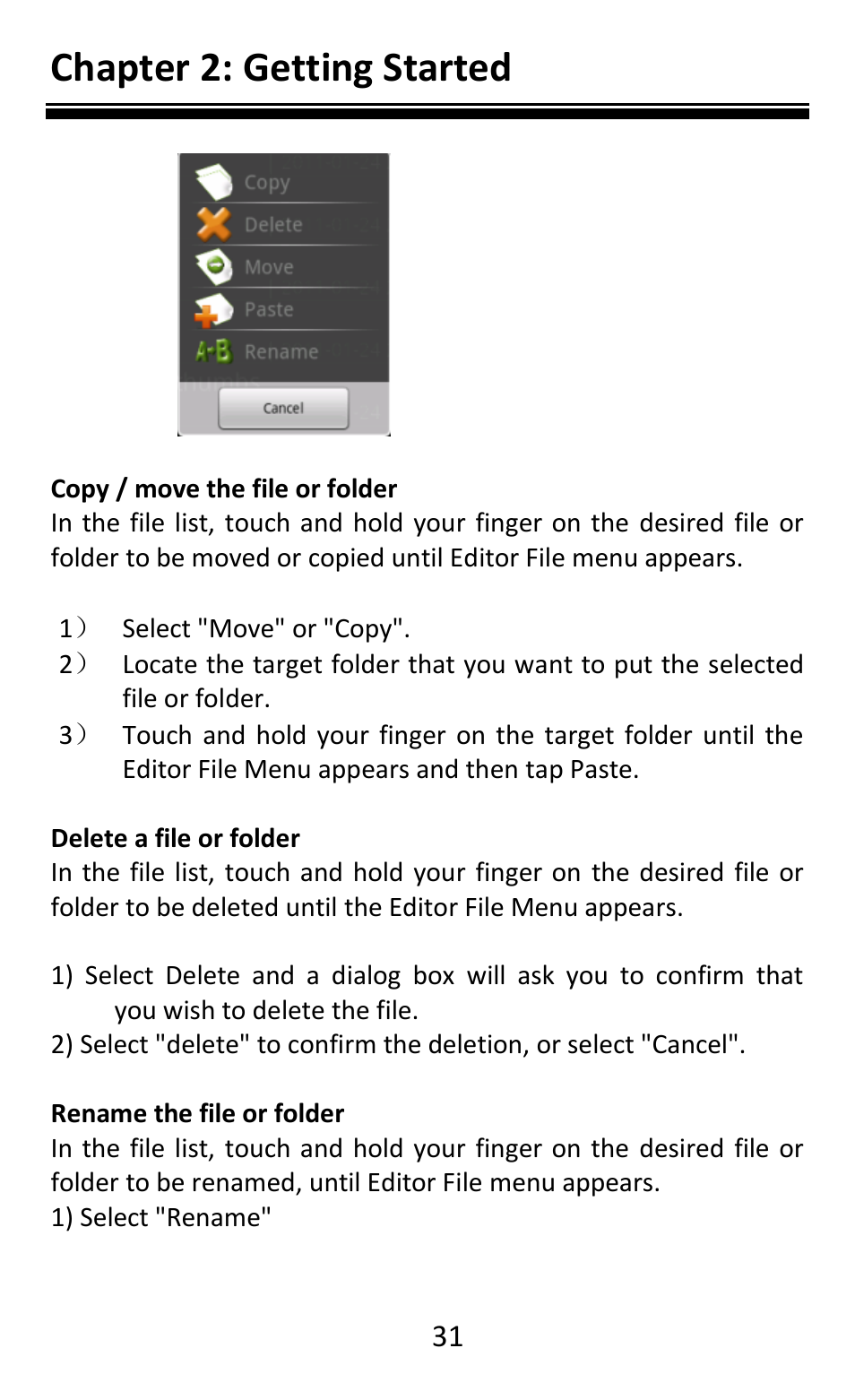 Chapter 2: getting started | Aluratek AEBK08FB User Manual | Page 36 / 49