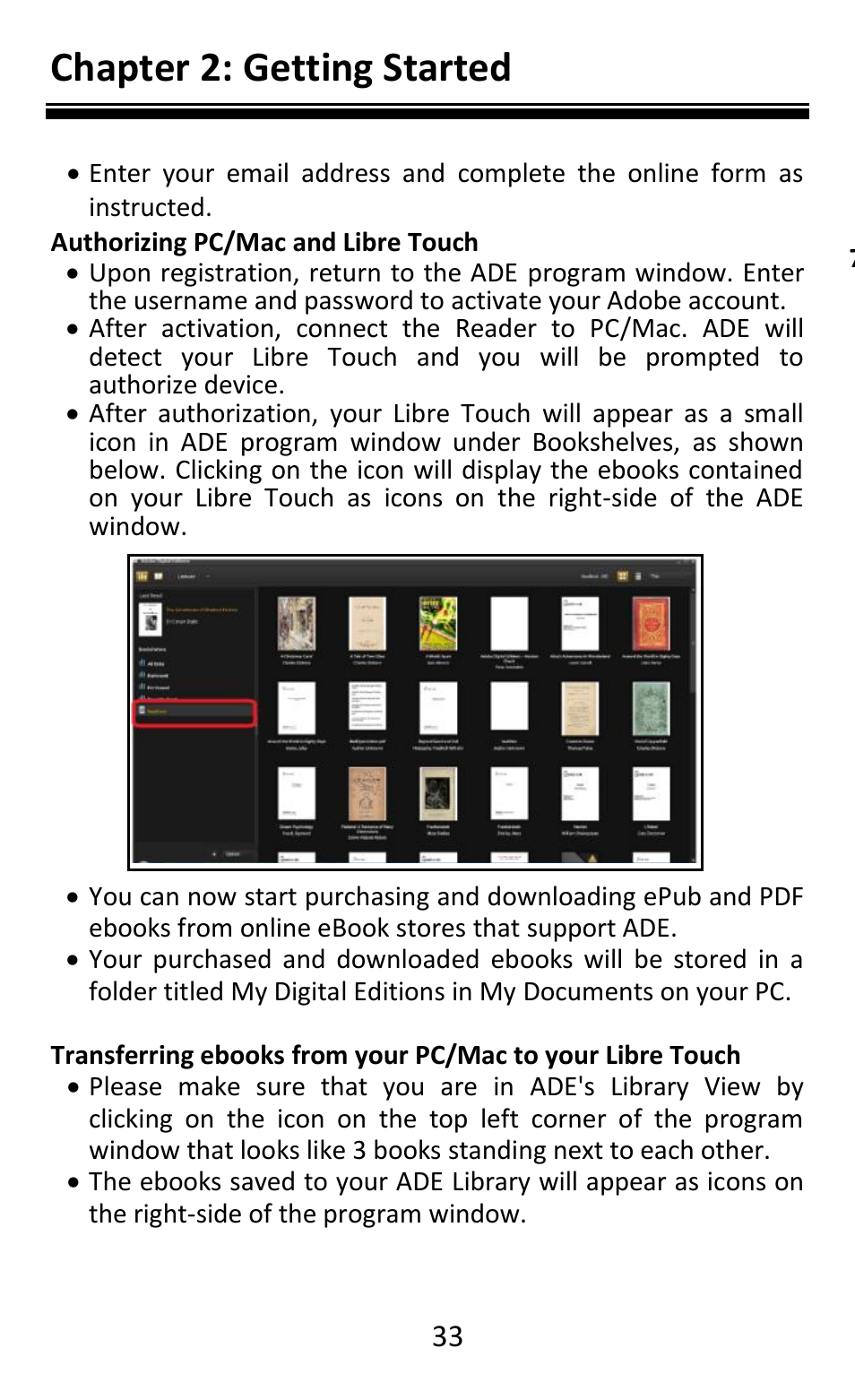 Chapter 2: getting started | Aluratek AEBK08FB User Manual | Page 38 / 49