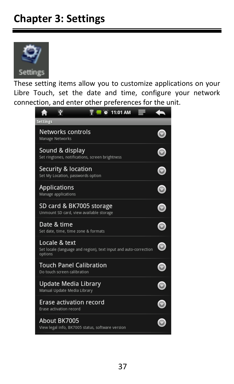 Chapter 3: settings | Aluratek AEBK08FB User Manual | Page 42 / 49