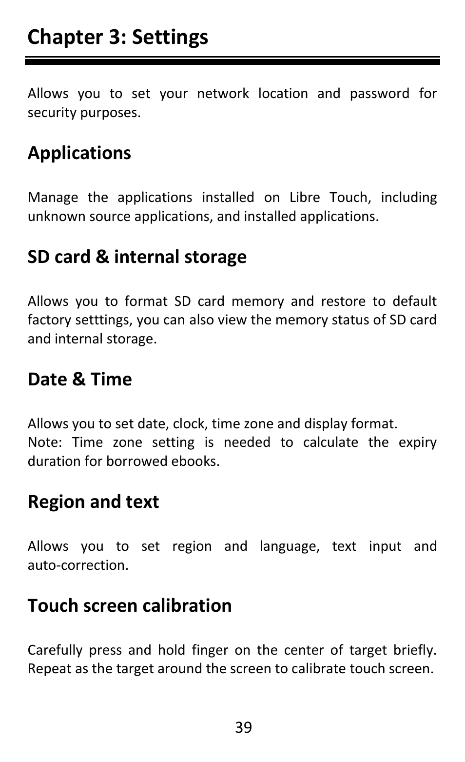 Chapter 3: settings | Aluratek AEBK08FB User Manual | Page 44 / 49