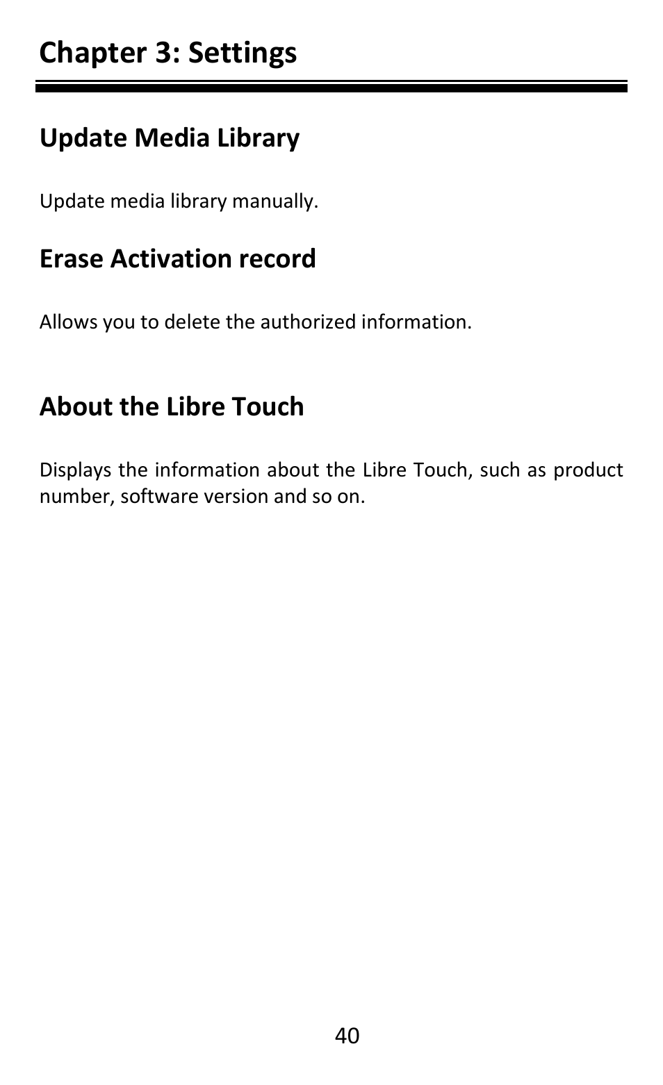 Chapter 3: settings | Aluratek AEBK08FB User Manual | Page 45 / 49