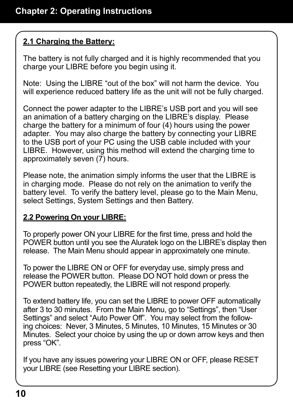 Aluratek AEBK01FS User Manual | Page 10 / 26