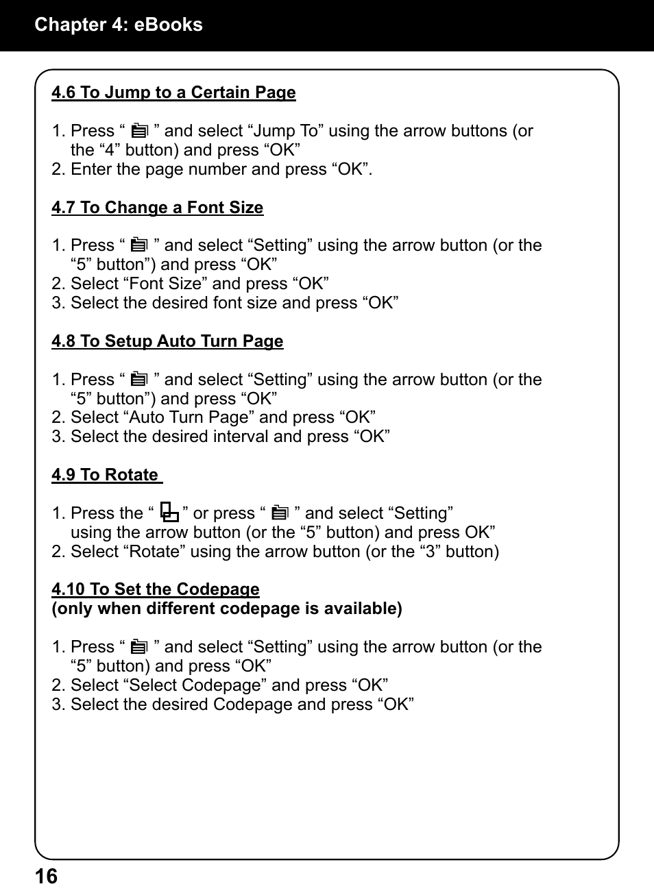 Aluratek AEBK01FS User Manual | Page 16 / 26