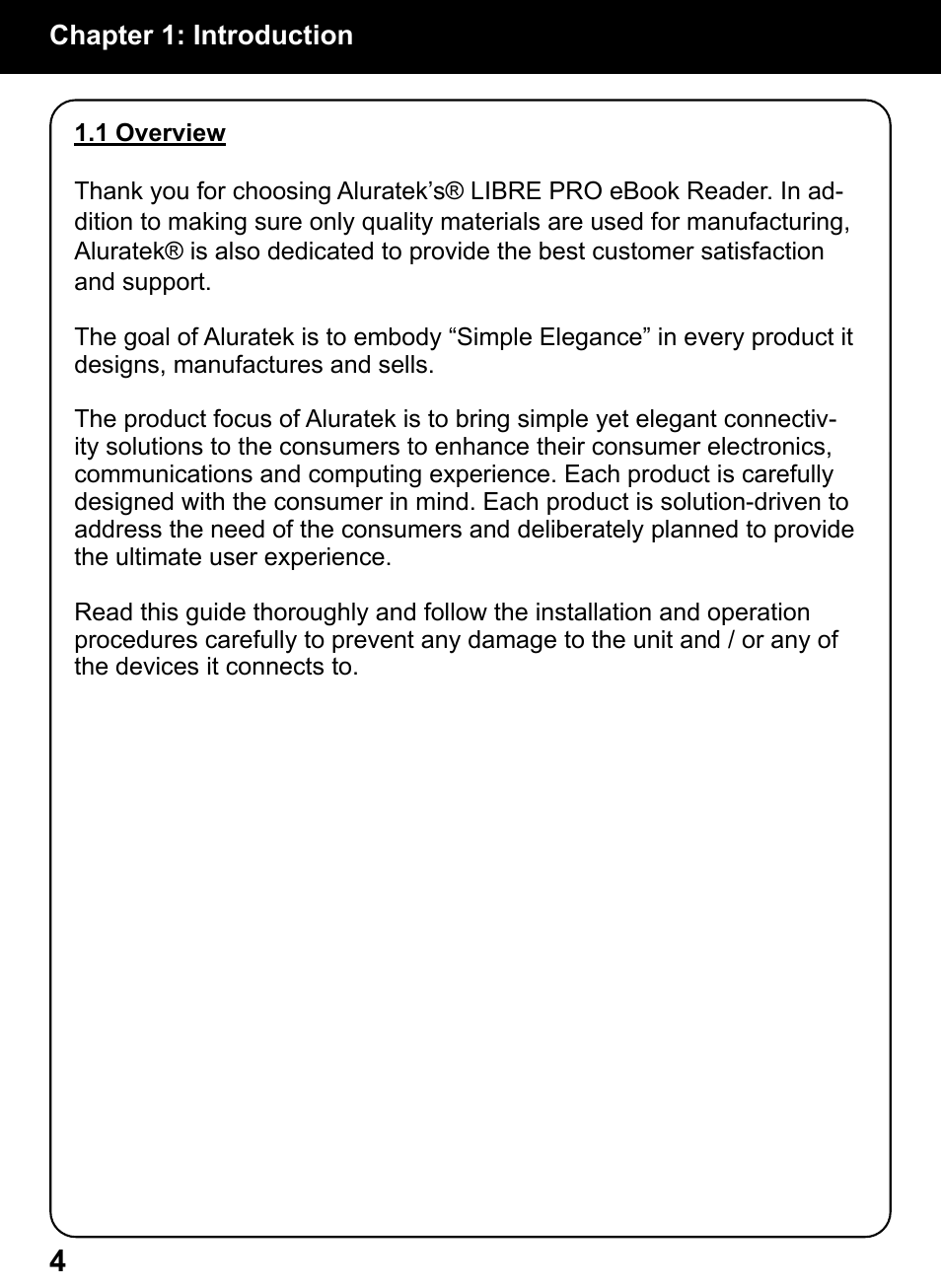 Aluratek AEBK01FS User Manual | Page 4 / 26