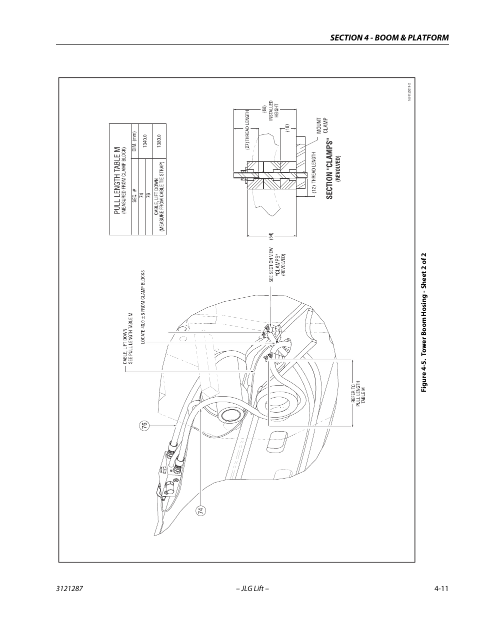 Tower boom hosing - sheet 2 of 2 -11 | JLG 24RS Service Manual User Manual | Page 111 / 264