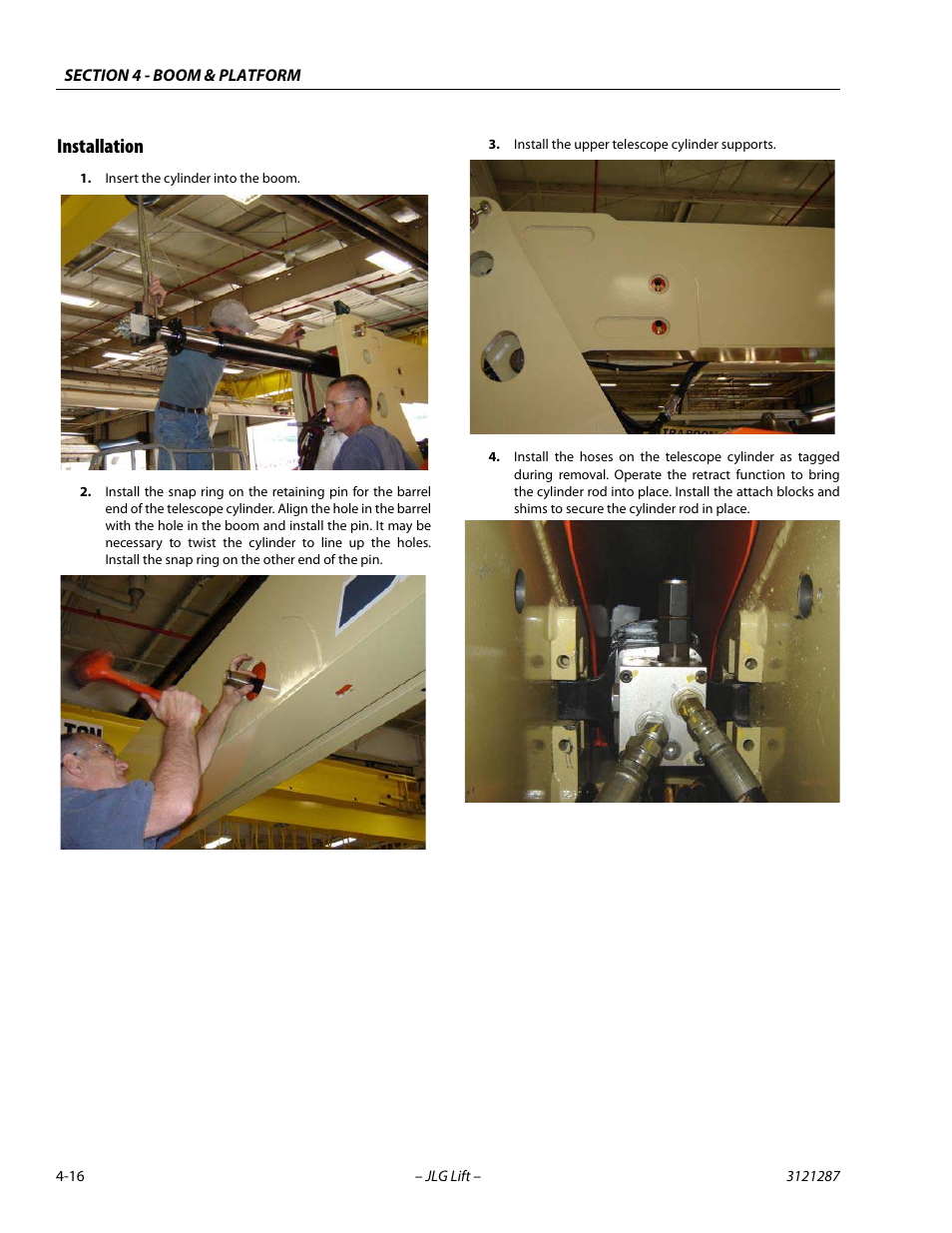 Installation, Installation -16 | JLG 24RS Service Manual User Manual | Page 116 / 264