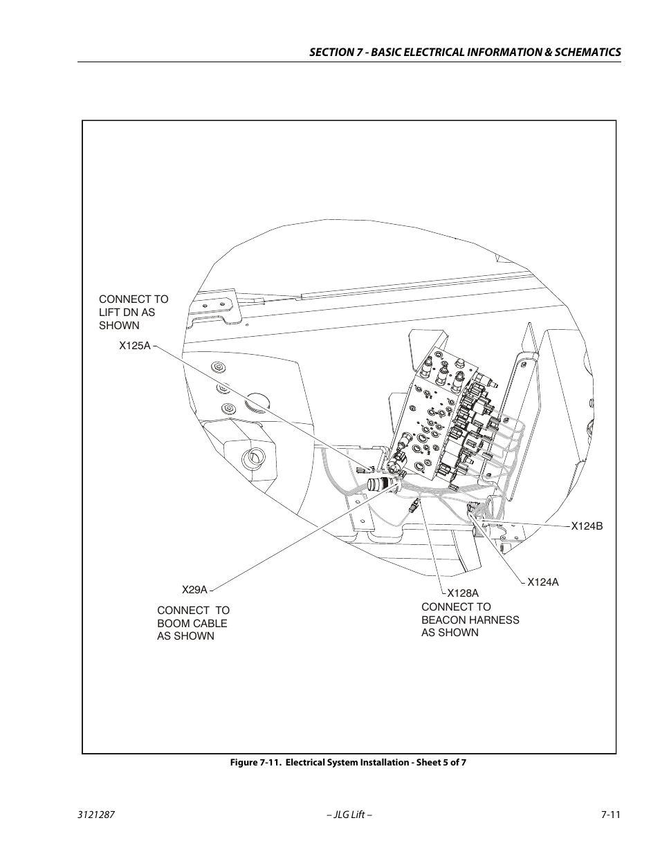 Electrical system installation - sheet 5 of 7 -11 | JLG 24RS Service Manual User Manual | Page 245 / 264