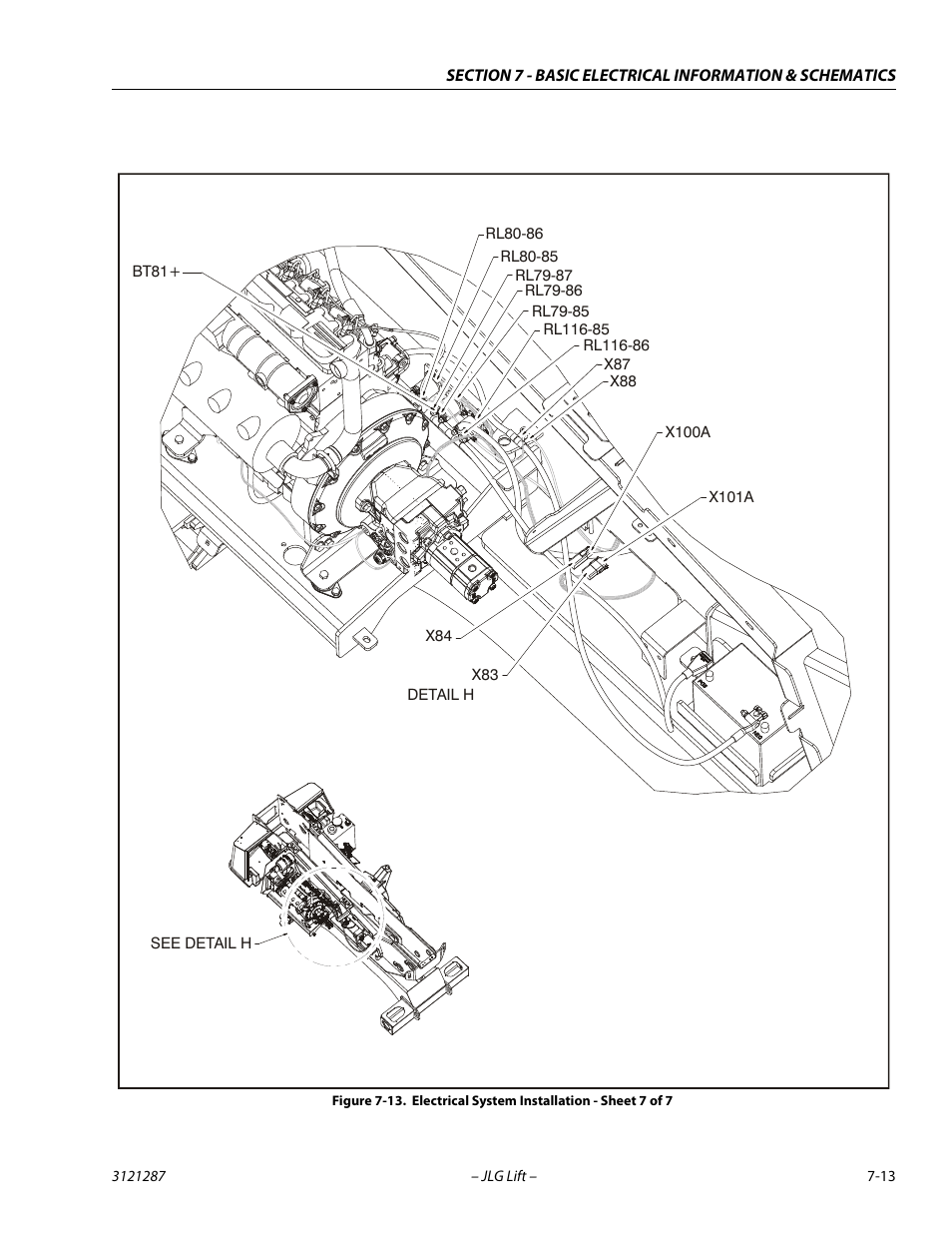 Electrical system installation - sheet 7 of 7 -13 | JLG 24RS Service Manual User Manual | Page 247 / 264