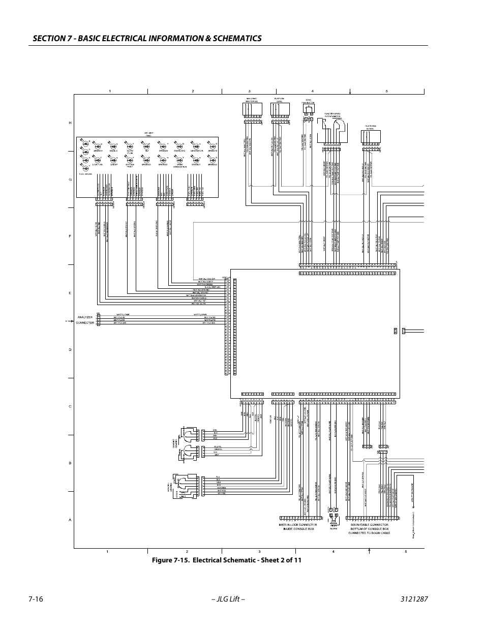 Electrical schematic - sheet 2 of 11 -16 | JLG 24RS Service Manual User Manual | Page 250 / 264