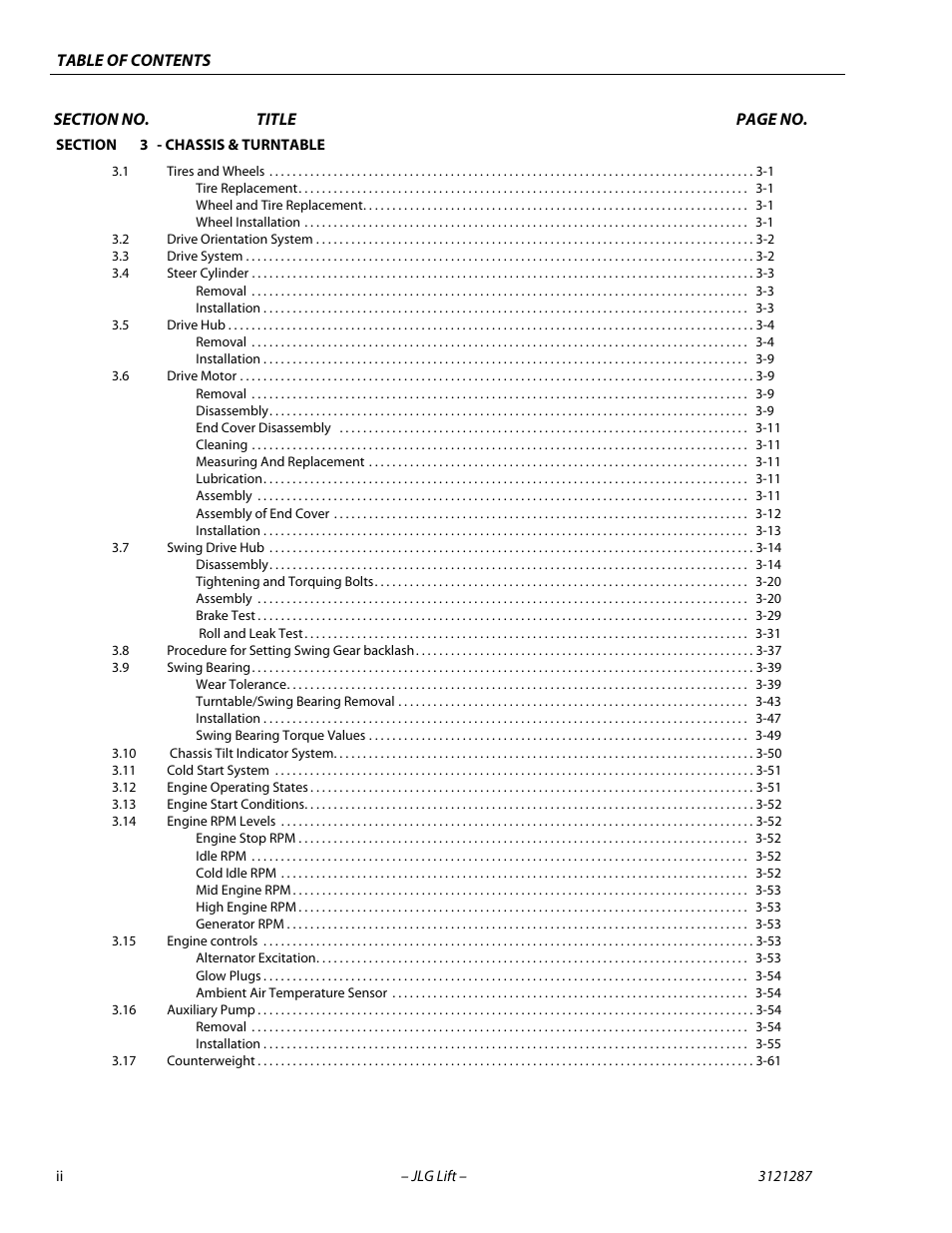 JLG 24RS Service Manual User Manual | Page 6 / 264