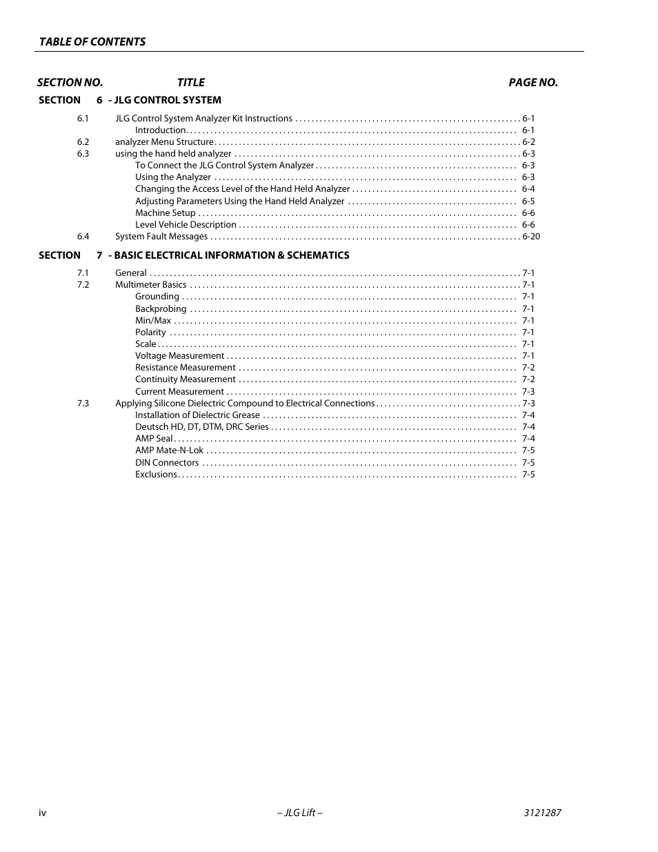 JLG 24RS Service Manual User Manual | Page 8 / 264