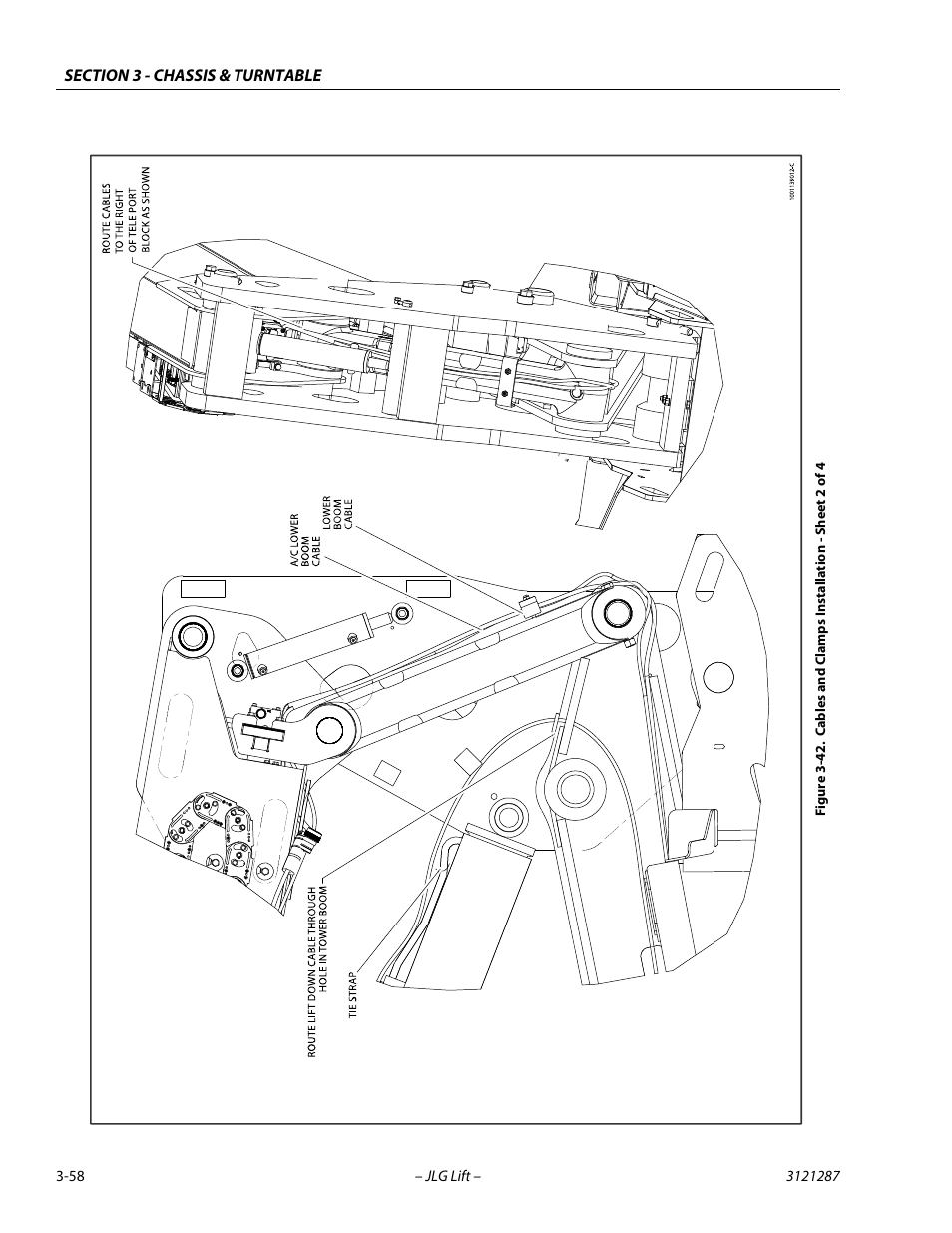 Cables and clamps installation - sheet 2 of 4 -58 | JLG 24RS Service Manual User Manual | Page 96 / 264