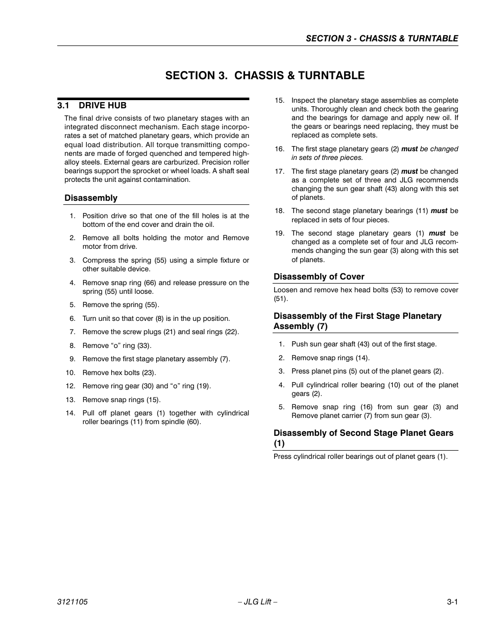 JLG 120-SXJ ANSI Service Manual User Manual | Page 29 / 120