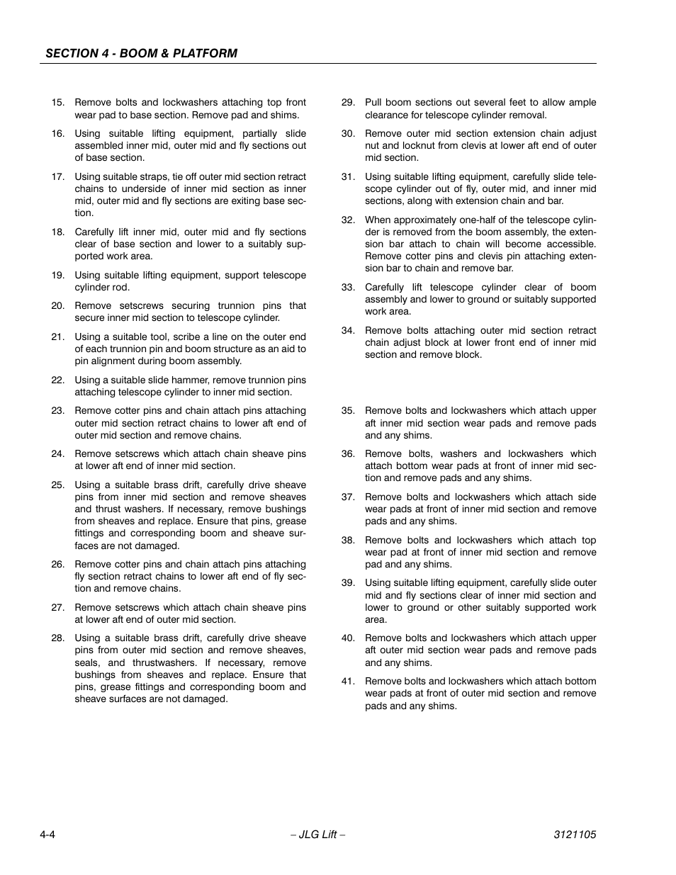 JLG 120-SXJ ANSI Service Manual User Manual | Page 56 / 120