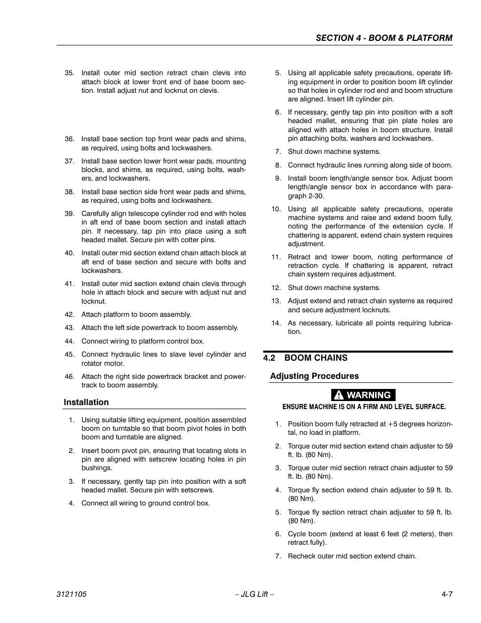 JLG 120-SXJ ANSI Service Manual User Manual | Page 59 / 120