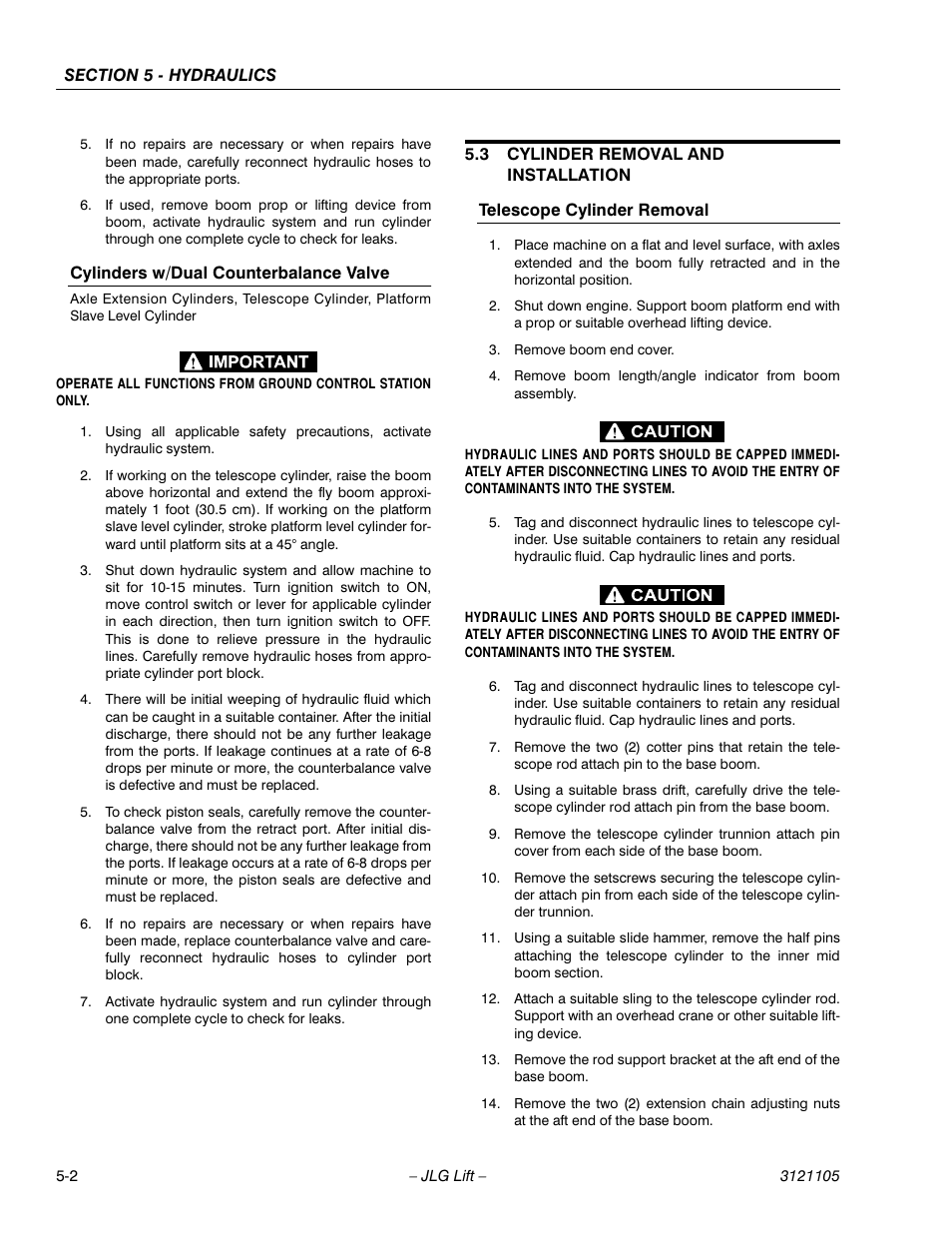 JLG 120-SXJ ANSI Service Manual User Manual | Page 74 / 120