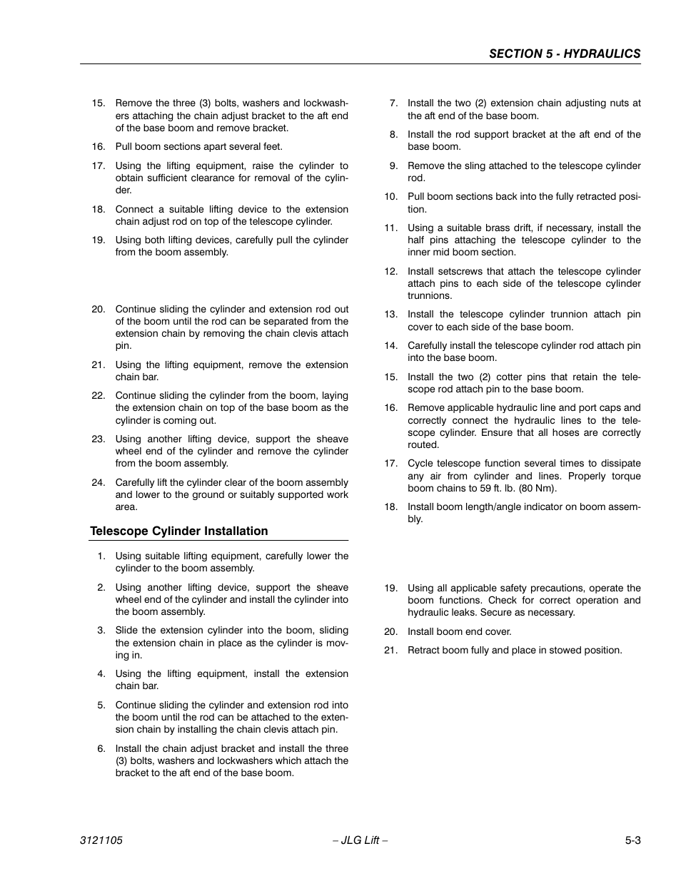 JLG 120-SXJ ANSI Service Manual User Manual | Page 75 / 120