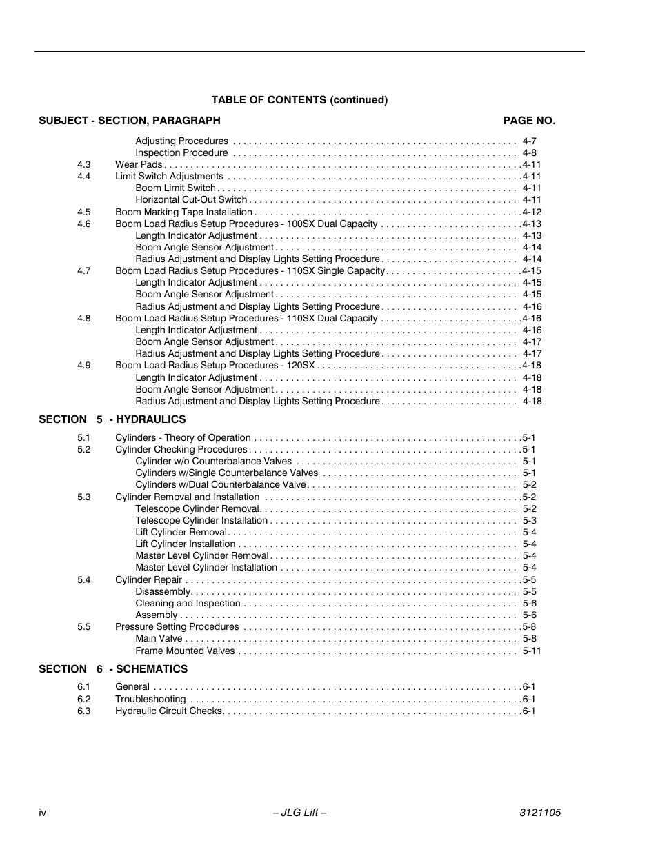 JLG 120-SXJ ANSI Service Manual User Manual | Page 8 / 120