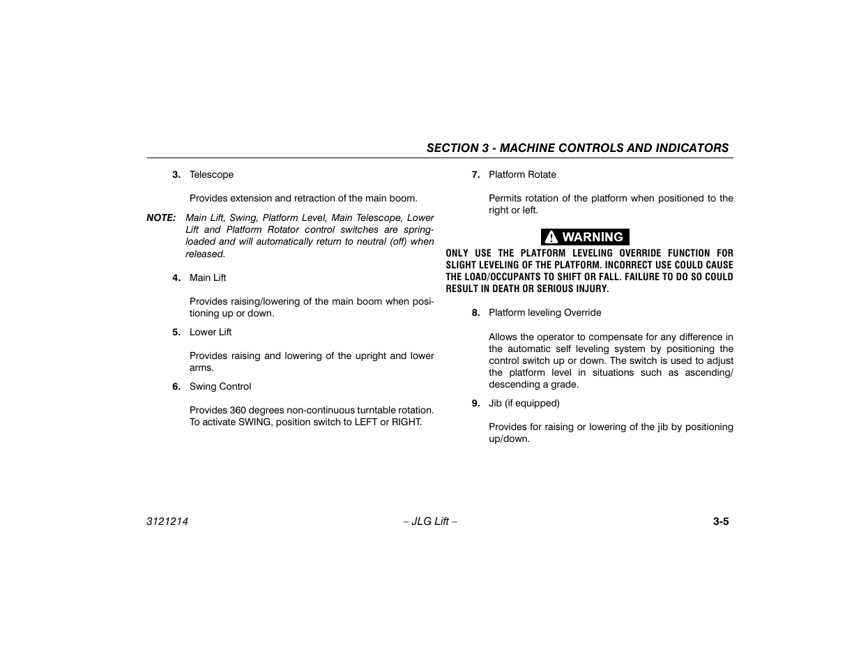 JLG E300 Operator Manual User Manual | Page 37 / 100