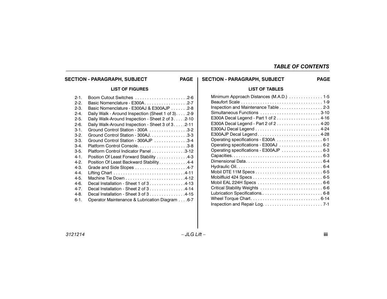 JLG E300 Operator Manual User Manual | Page 9 / 100