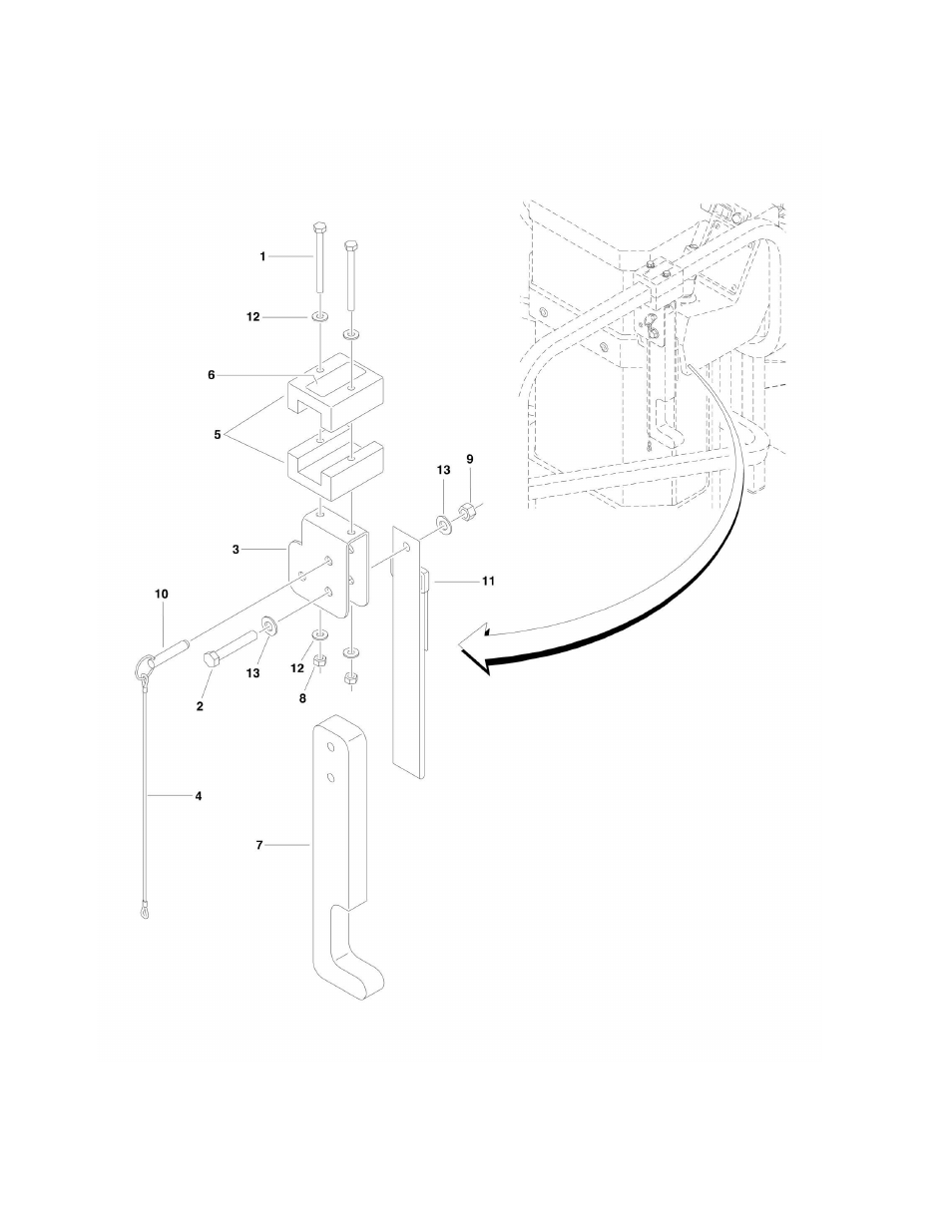 Figure 4-4. optional bicycle carriers installation | JLG 10MSP (3121229-2014) Parts Manual User Manual | Page 50 / 92