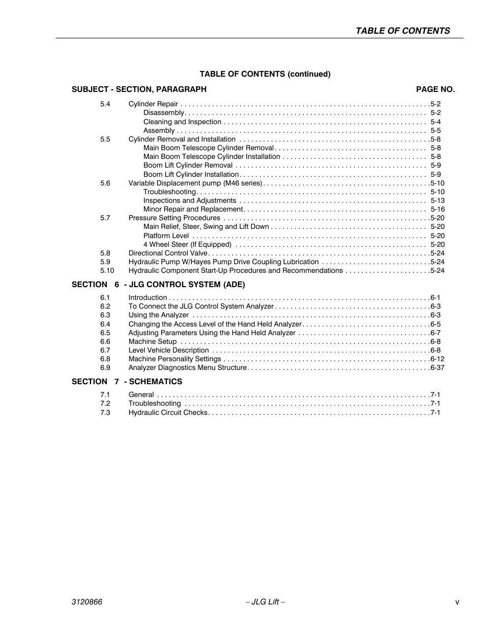 JLG 601S Service Manual User Manual | Page 11 / 240