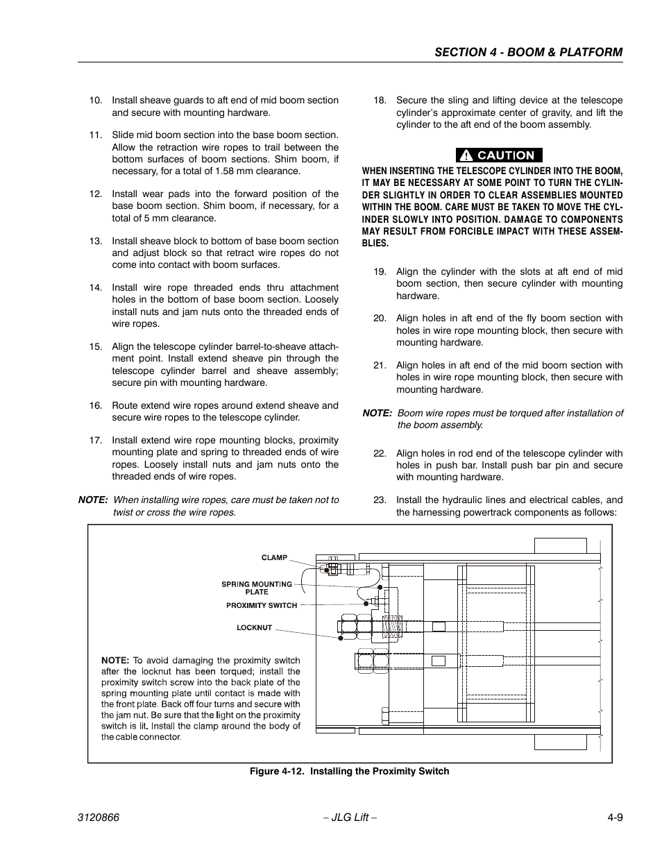Installing the proximity switch -9 | JLG 601S Service Manual User Manual | Page 139 / 240
