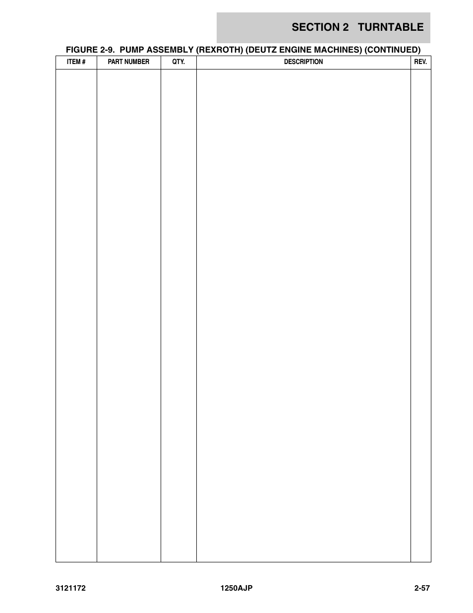 JLG 1250AJP Parts Manual User Manual | Page 115 / 406