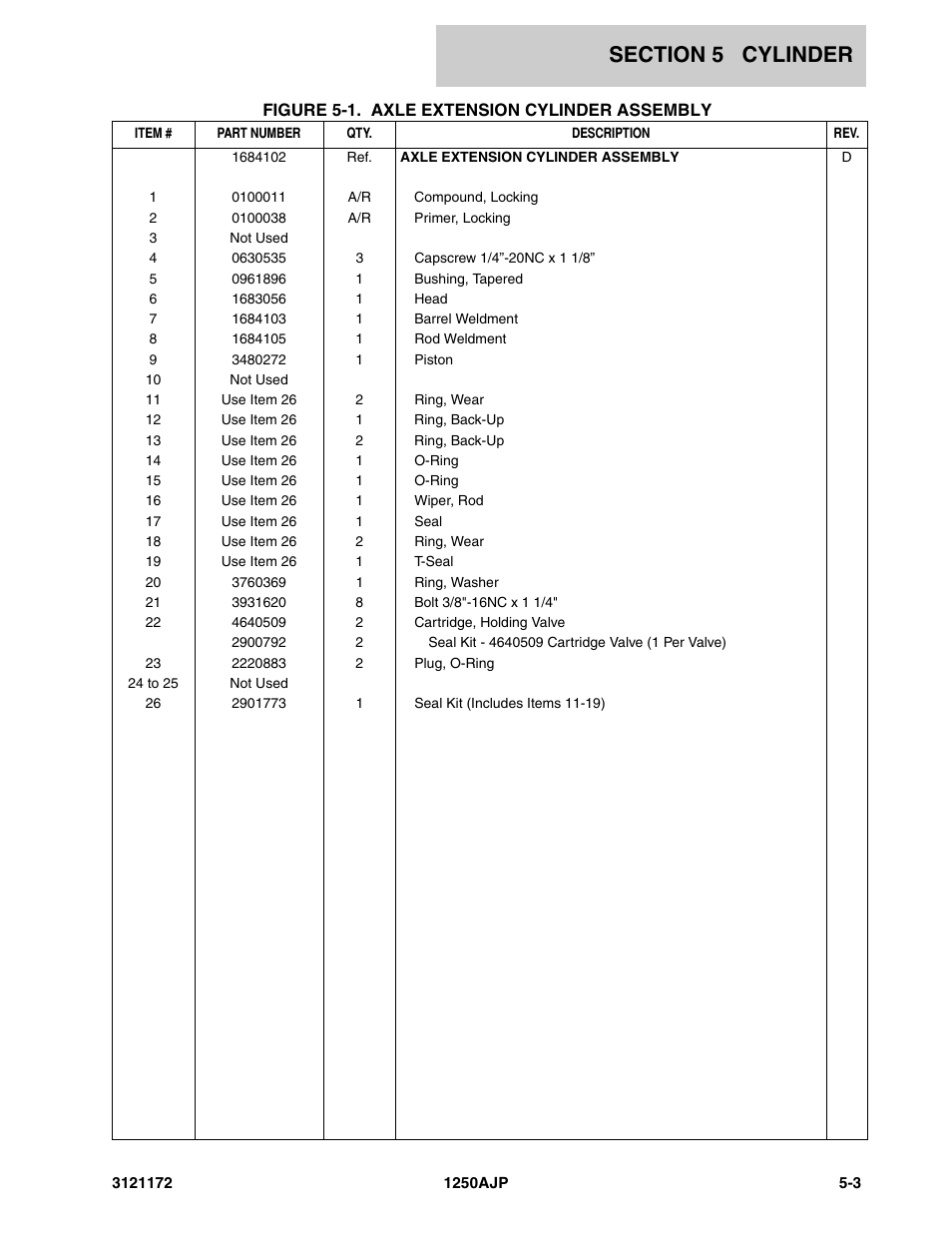 JLG 1250AJP Parts Manual User Manual | Page 243 / 406