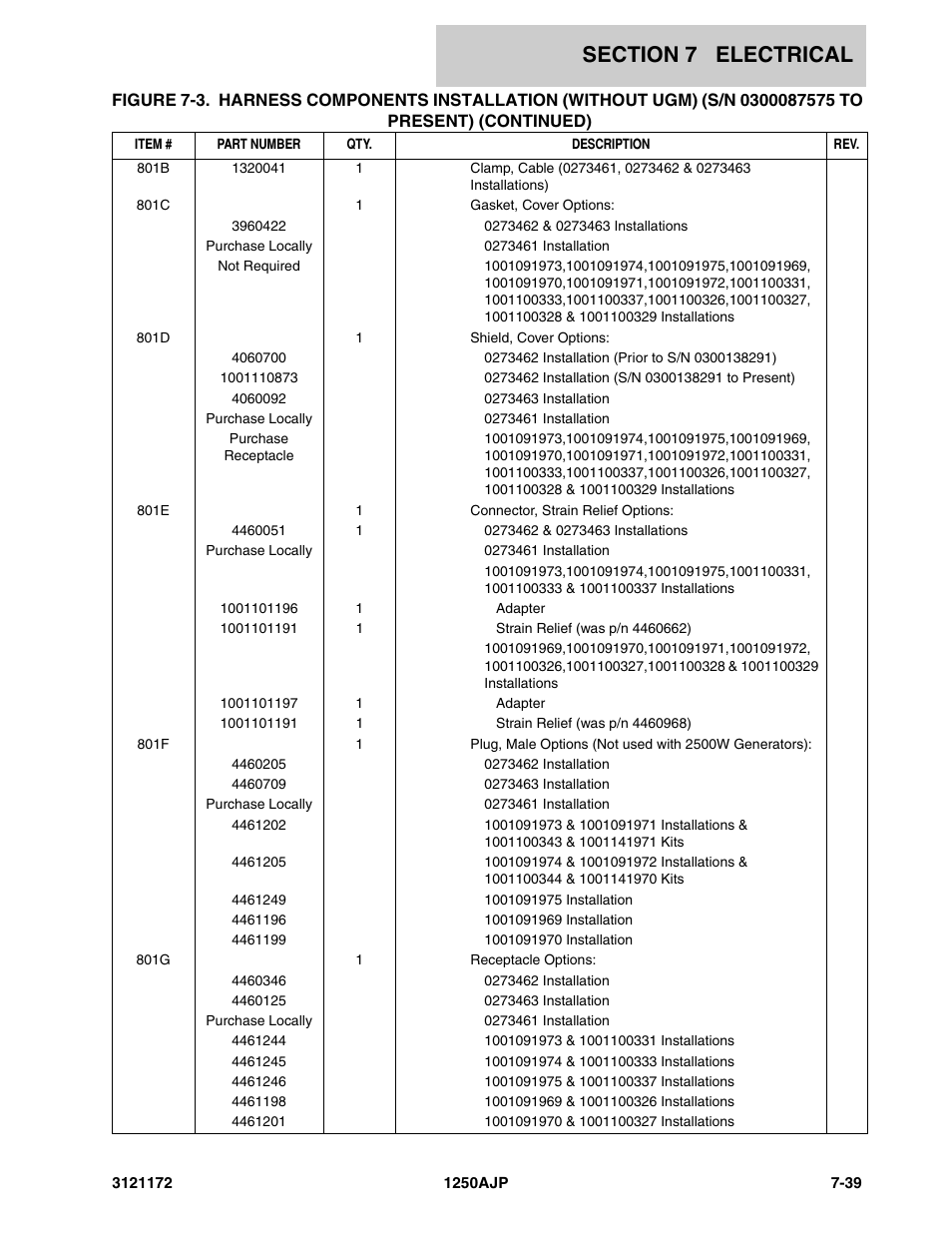 JLG 1250AJP Parts Manual User Manual | Page 323 / 406