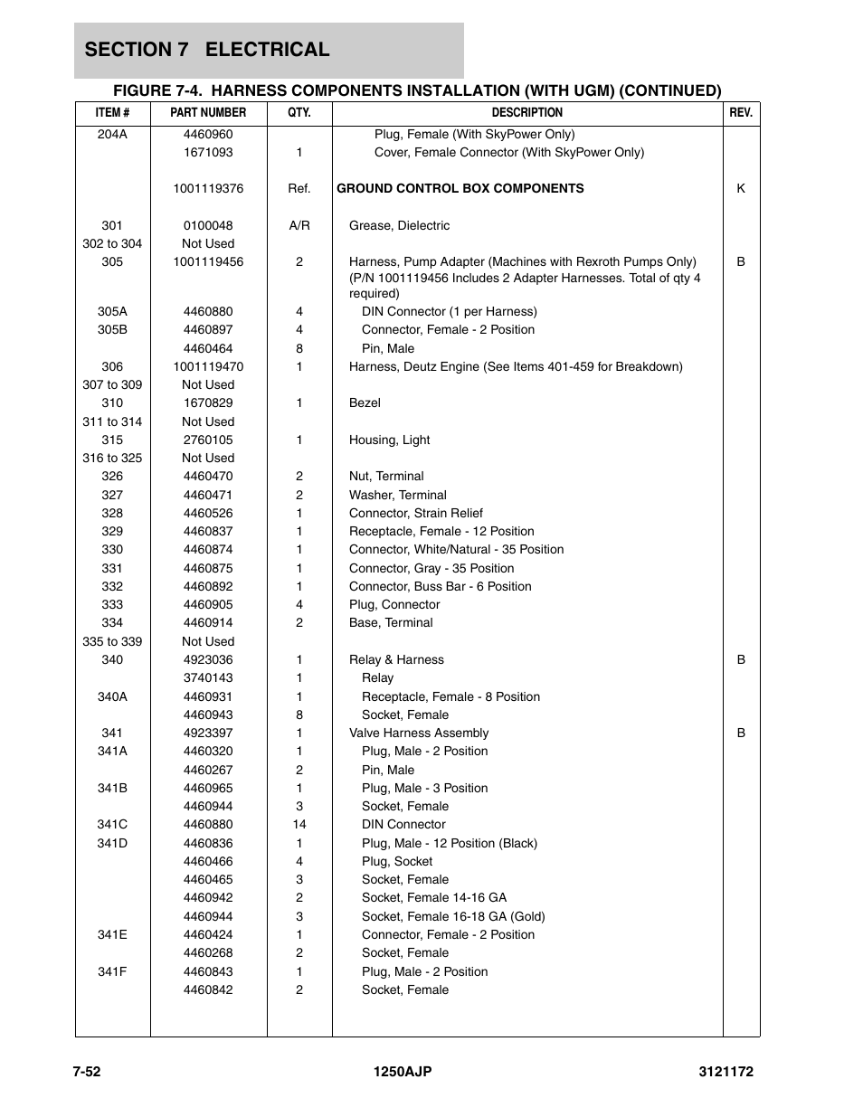 JLG 1250AJP Parts Manual User Manual | Page 336 / 406